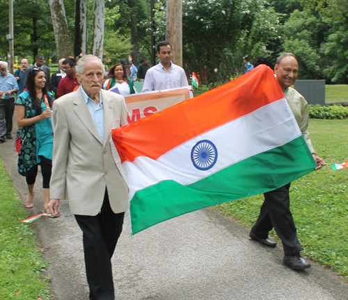 Om Julka and Chittaranjan Jain led the march