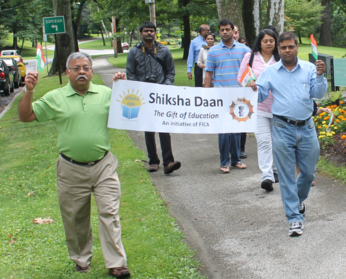 Shiksha Daan at India Independence Day march in Cleveland