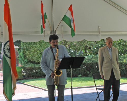 Michael Sreshta played the Indian Anthem