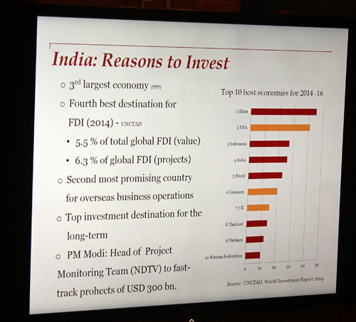 Reasons to Invest in India slide