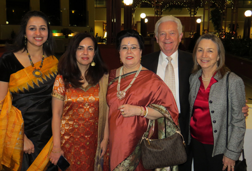 Gauri Wagle Masurekar, Sujata Burgess, Kathy Ghose, Ken and Maryann Kovach