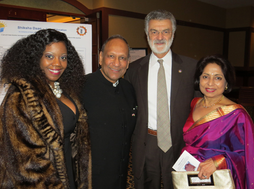 Valarie McCall, Chittaranjan Jain, Mayor Frank Jackson and Nisha Jain