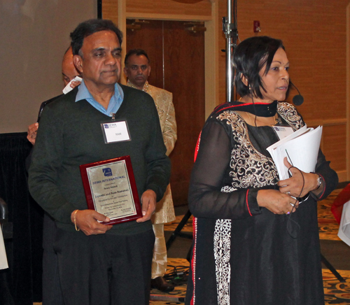 Jayanthi and Ram Ramanan received the 2014 Sewa International Award 