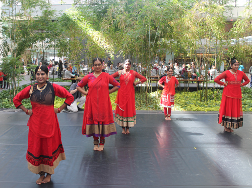 Young ladies from the Nritya Geetanjal School of Dance 