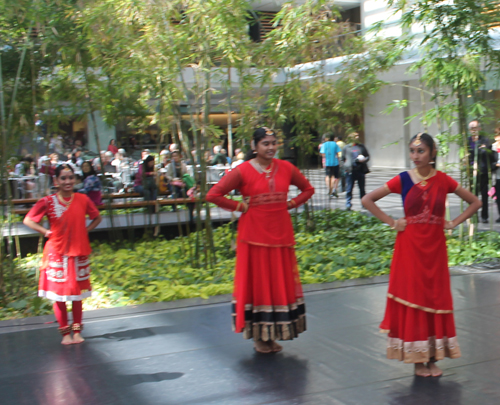 Young ladies from the Nritya Geetanjal School of Dance 