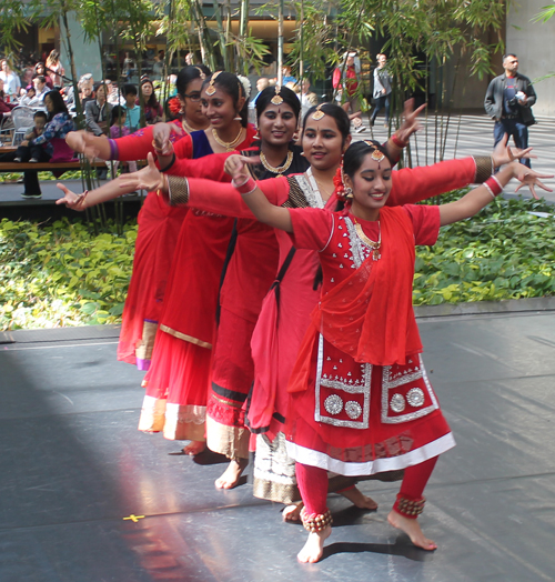 Young ladies from the Nritya Geetanjal School of Dance