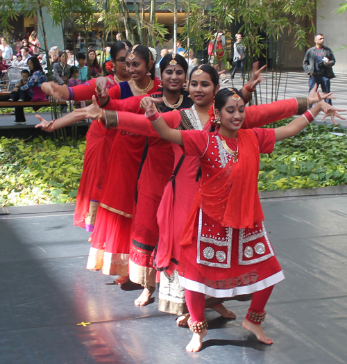 Young ladies from the Nritya Geetanjal School of Dance 