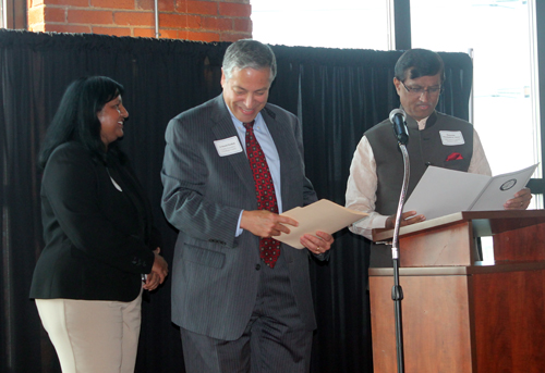 Radhika Reddy, Armond Budish and Indian Consul Mulay