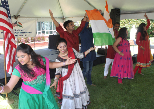 CWRU grad students performed Bollywood dances