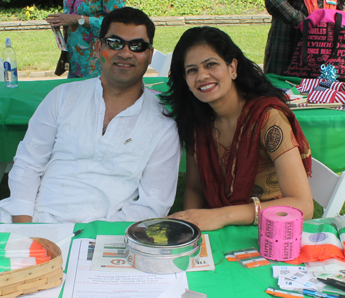 Volunteers at the FICA table