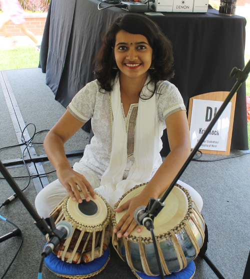 Rachel on tabla