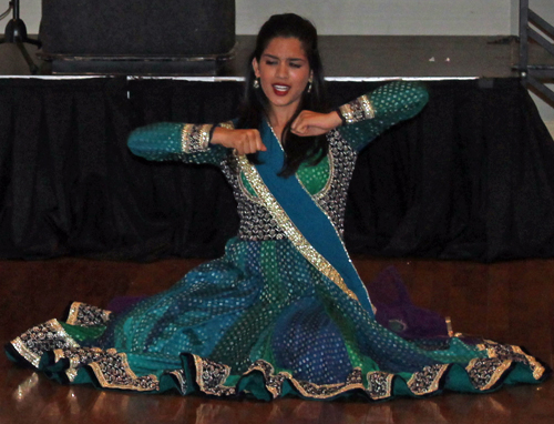 students from the Nupur School of Dance performed a Bollywood Dance