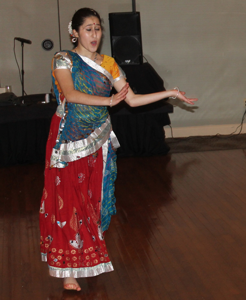 Two sisters from the Nupur School of Dance performed a Bollywood Dance