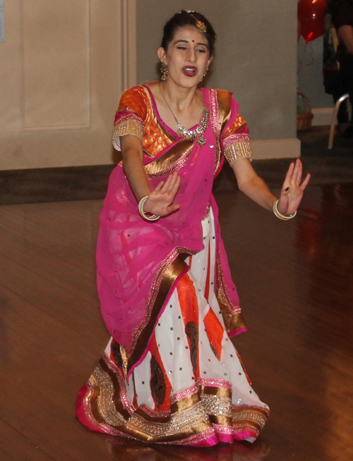 Two sisters from the Nupur School of Dance performed a Bollywood Dance