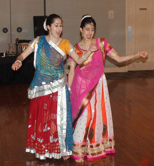 Two sisters from the Nupur School of Dance performed a Bollywood Dance