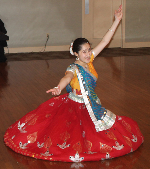 Two sisters from the Nupur School of Dance performed a Bollywood Dance