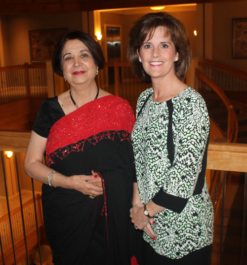 Event Chair Mona Alag and Solon Mayor Susan Drucker