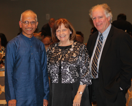 Raj Pillai with Sheila and Bob Crawford