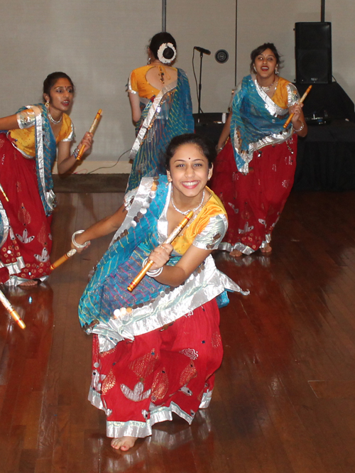 Indian stick dance at FICA India Garden event