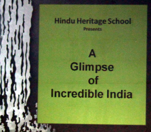 Hindu Heritage School in Solon sign