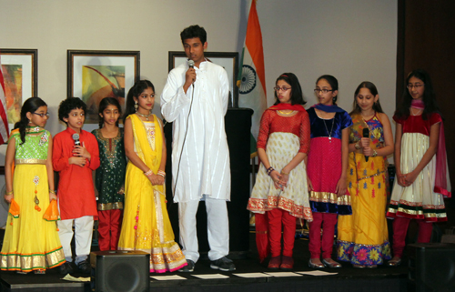 children from the Hindu Heritage School in Solon