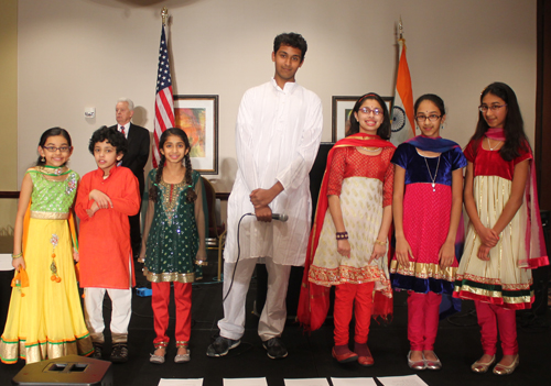 children from the Hindu Heritage School in Solon