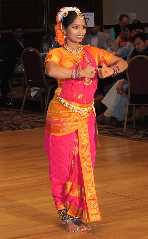 Kuchipudi dancers Srinija Adibhatla and Archana Poota