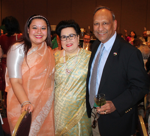 Monica and Kathy Ghose with Chittaranjan Jain