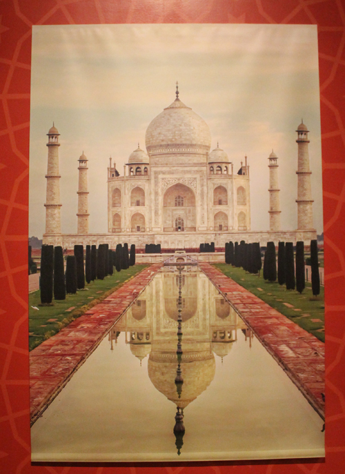 Taj Mahal image in Mughal exhibit