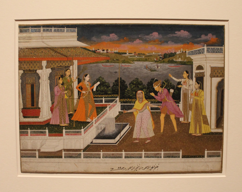 Mughal princess with blindfolded suitor