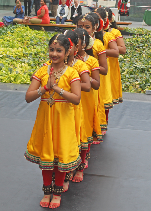 Students from the Nritya Gitanjali School of Dance and Music in Cleveland 