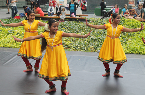 Students from the Nritya Gitanjali School of Dance and Music in Cleveland 