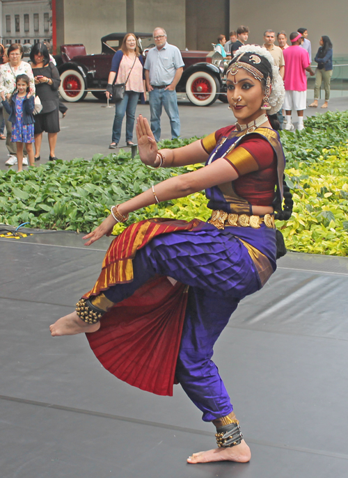 Krithika Rajkumar performing the ancient classical Indian dance form Bharathanatyam