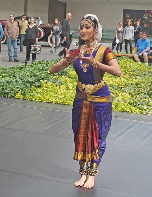Krithika Rajkumar performing the ancient classical Indian dance form Bharathanatyam