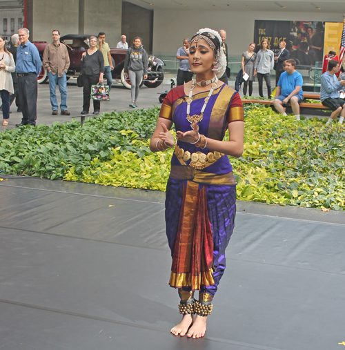 Krithika Rajkumar performing the ancient classical Indian dance form Bharathanatyam