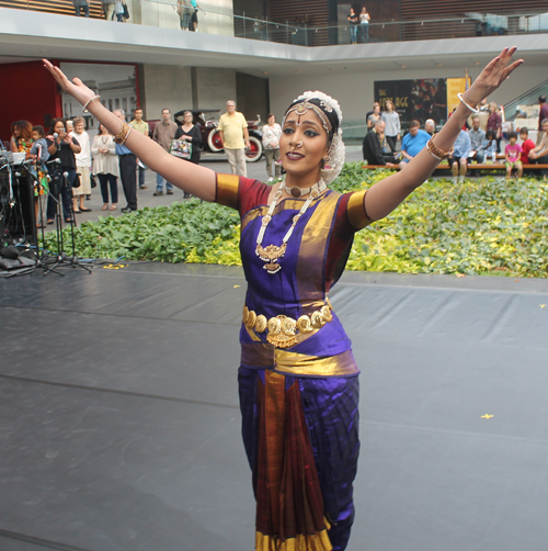 Krithika Rajkumar performing the ancient classical Indian dance form Bharathanatyam