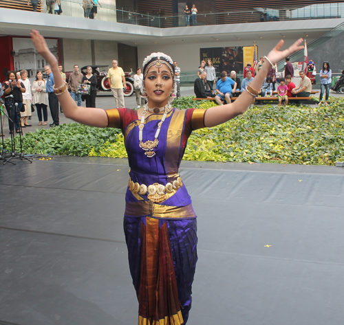 Krithika Rajkumar performing the ancient classical Indian dance form Bharathanatyam