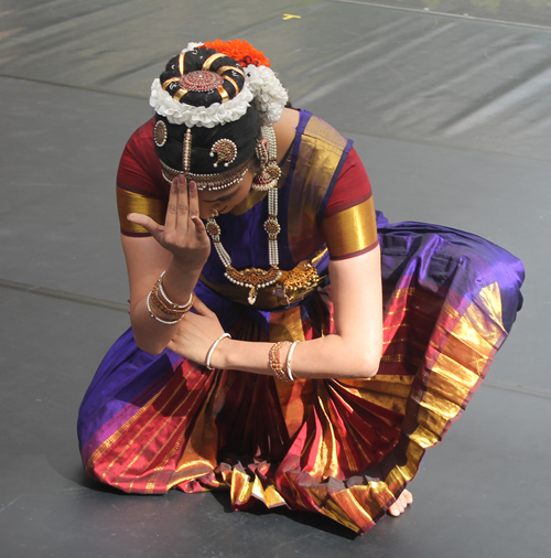 Krithika Rajkumar performing the ancient classical Indian dance form Bharathanatyam