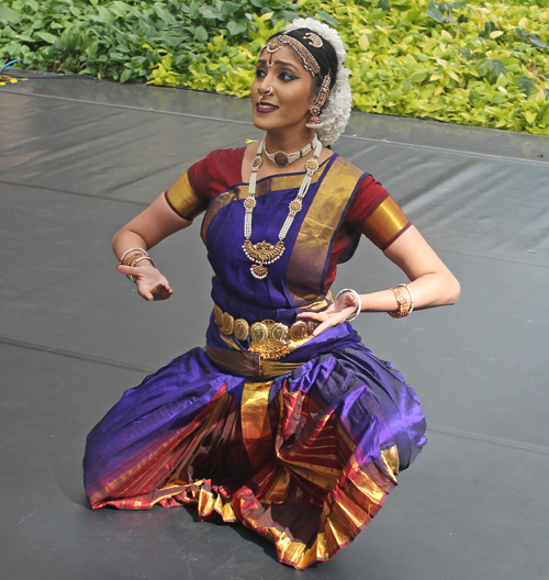 Krithika Rajkumar performing the ancient classical Indian dance form Bharathanatyam