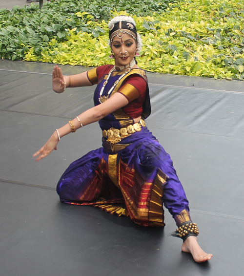 Krithika Rajkumar performing the ancient classical Indian dance form Bharathanatyam