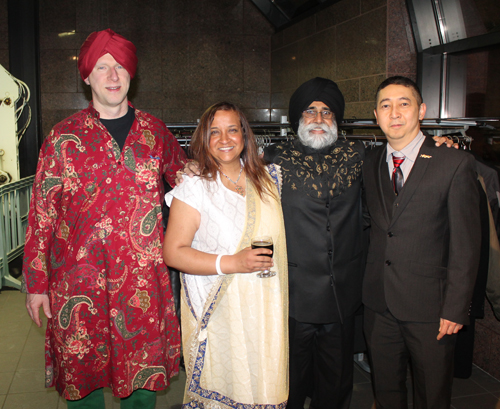 Gordon Landefeld from Margaret Wong's office, Sujata Lakhe,  Azaadjeet Singh and Johnny Wu