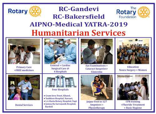 2019 Cleveland Rotart AIPNO medical yatra