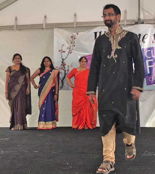 Traditional Indian fashion at 2019 Cleveland Asain Festival