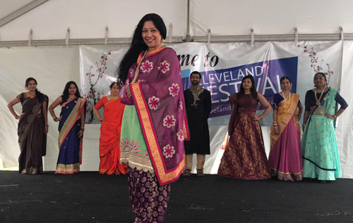 Traditional Indian fashion at 2019 Cleveland Asain Festival