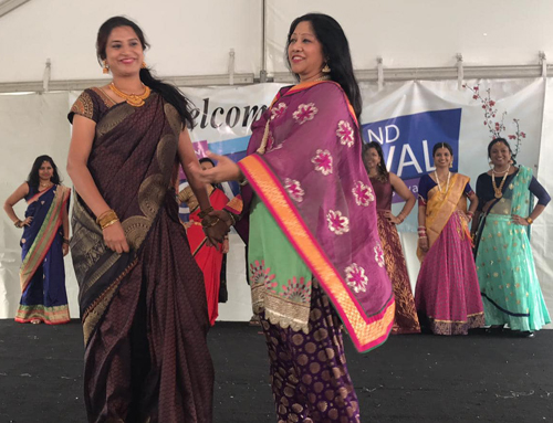 Traditional Indian fashion at 2019 Cleveland Asain Festival