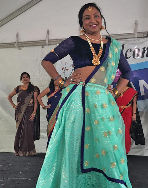 Traditional Indian fashion at 2019 Cleveland Asain Festival