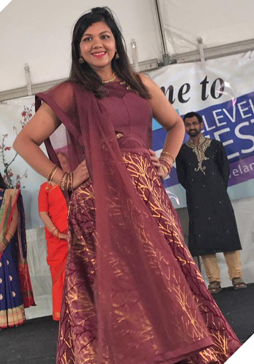 Traditional Indian fashion at 2019 Cleveland Asain Festival