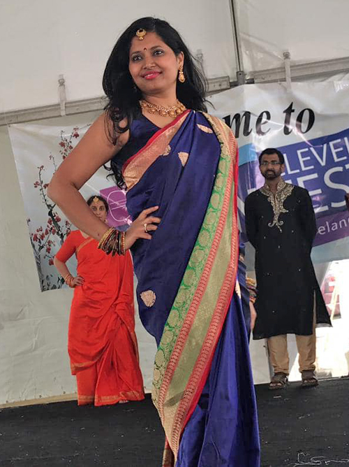 Traditional Indian fashion at 2019 Cleveland Asain Festival