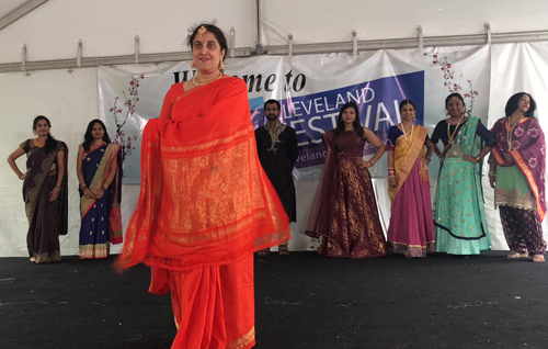 Traditional Indian fashion at 2019 Cleveland Asain Festival