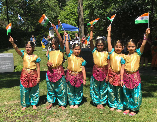 Students of Nartanam Academy of Dance at One World Day 2019 at India Cultural Garden 